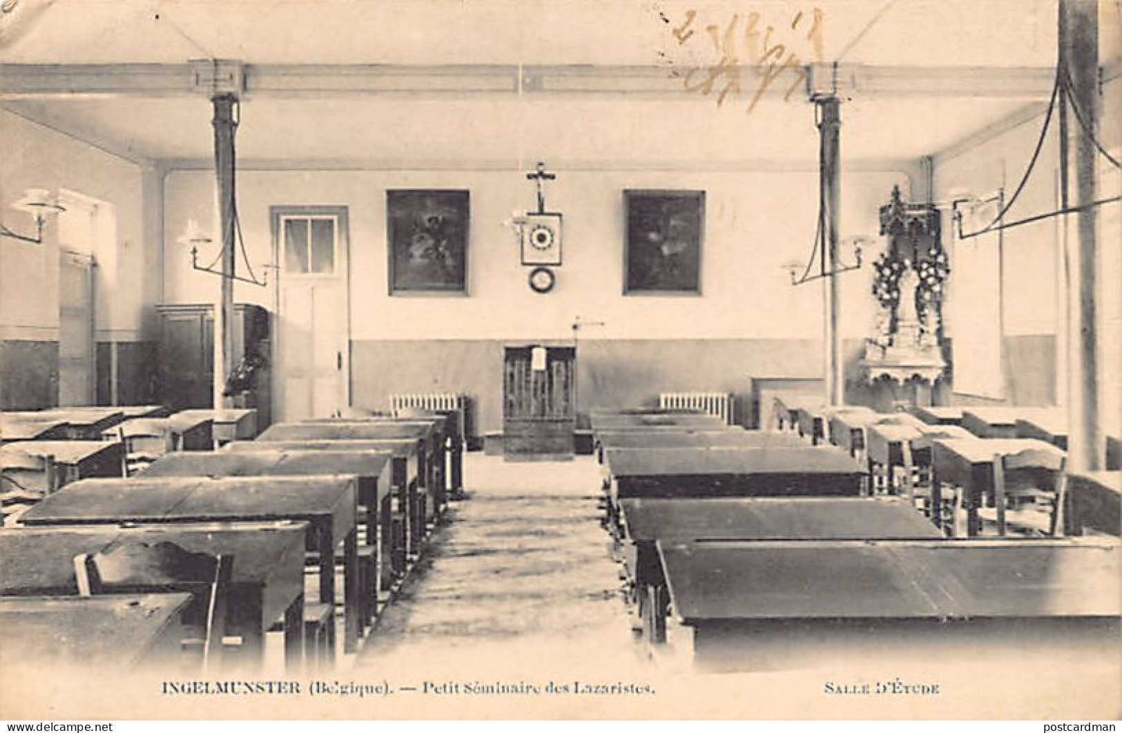 België - INGELMUNSTER (W. Vl.) Studiekamer van het Lazaristen kleinseminarie