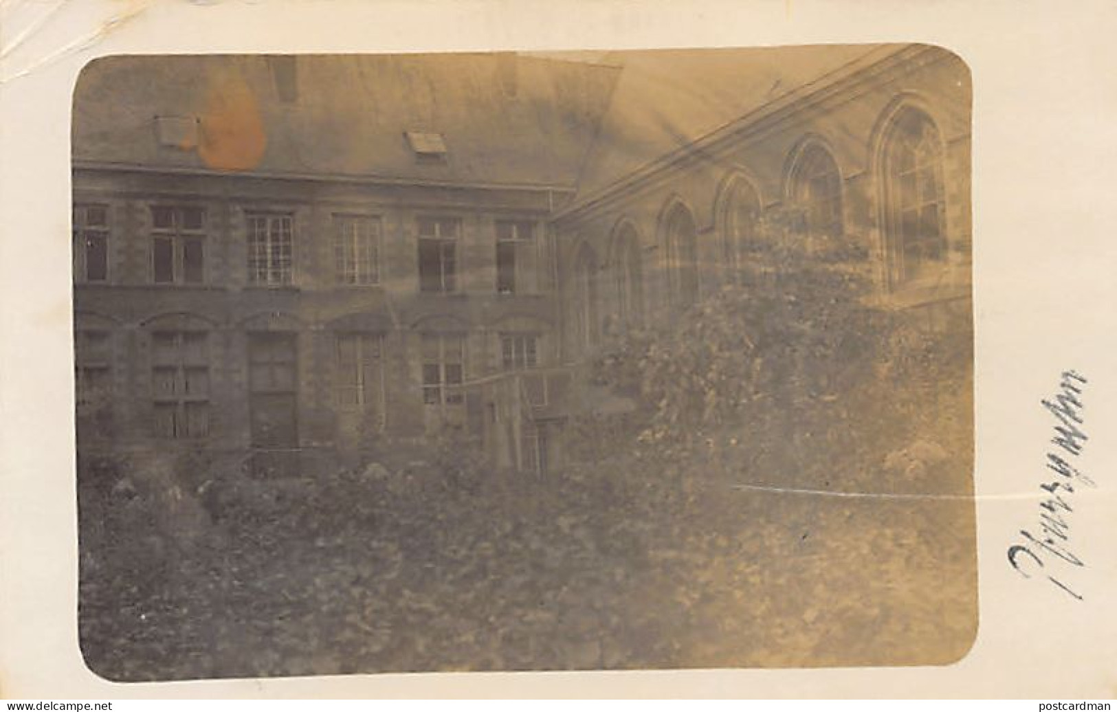 België - LEDEGEM Ledeghem (W. Vl.) Parochie tuin - Eerste oorlog - FOTOKAART