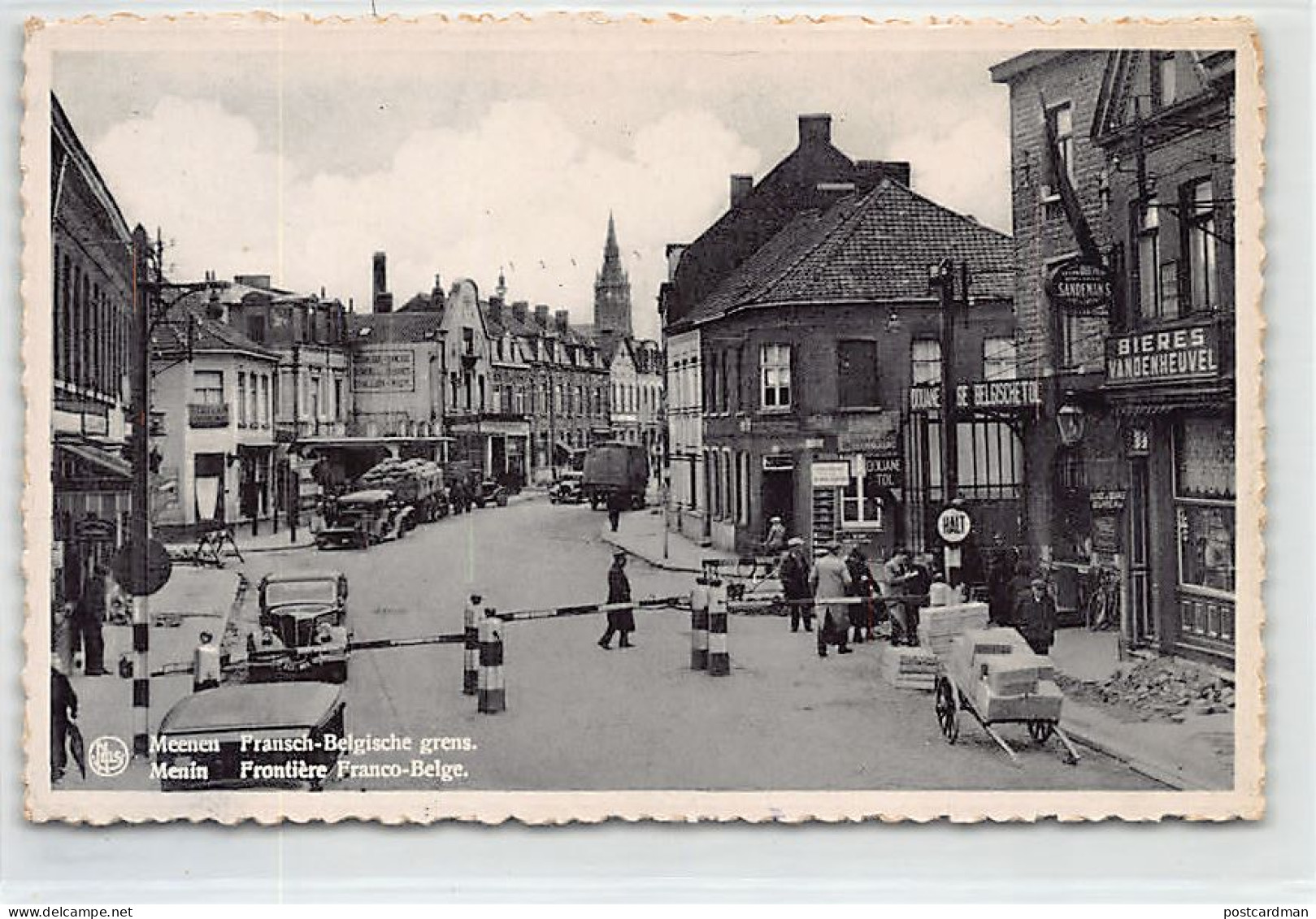 België - MENEN (W. Vl.) Fransch-Belgische grens