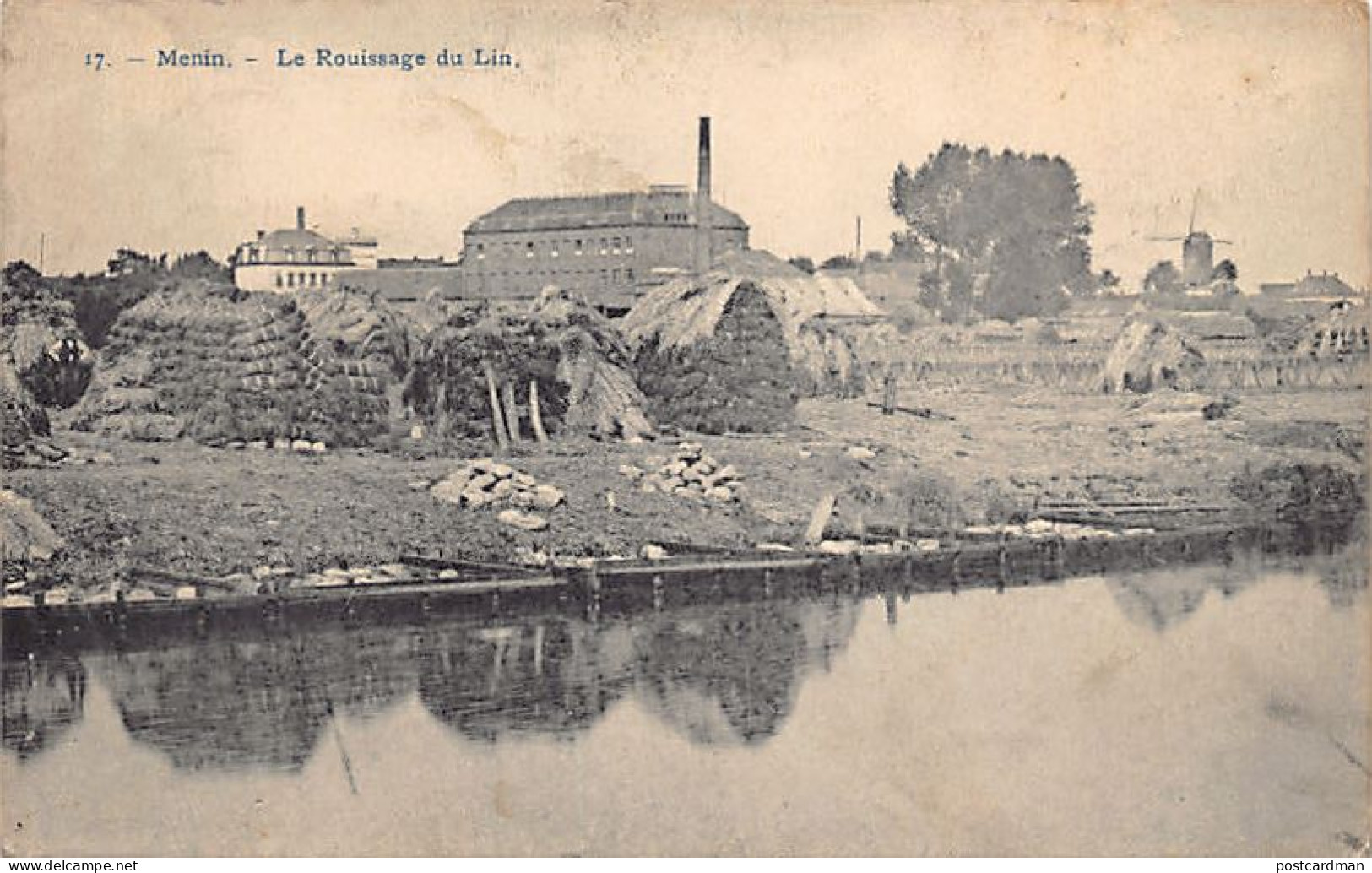 België - MENEN (W. Vl.) Roten van vlas