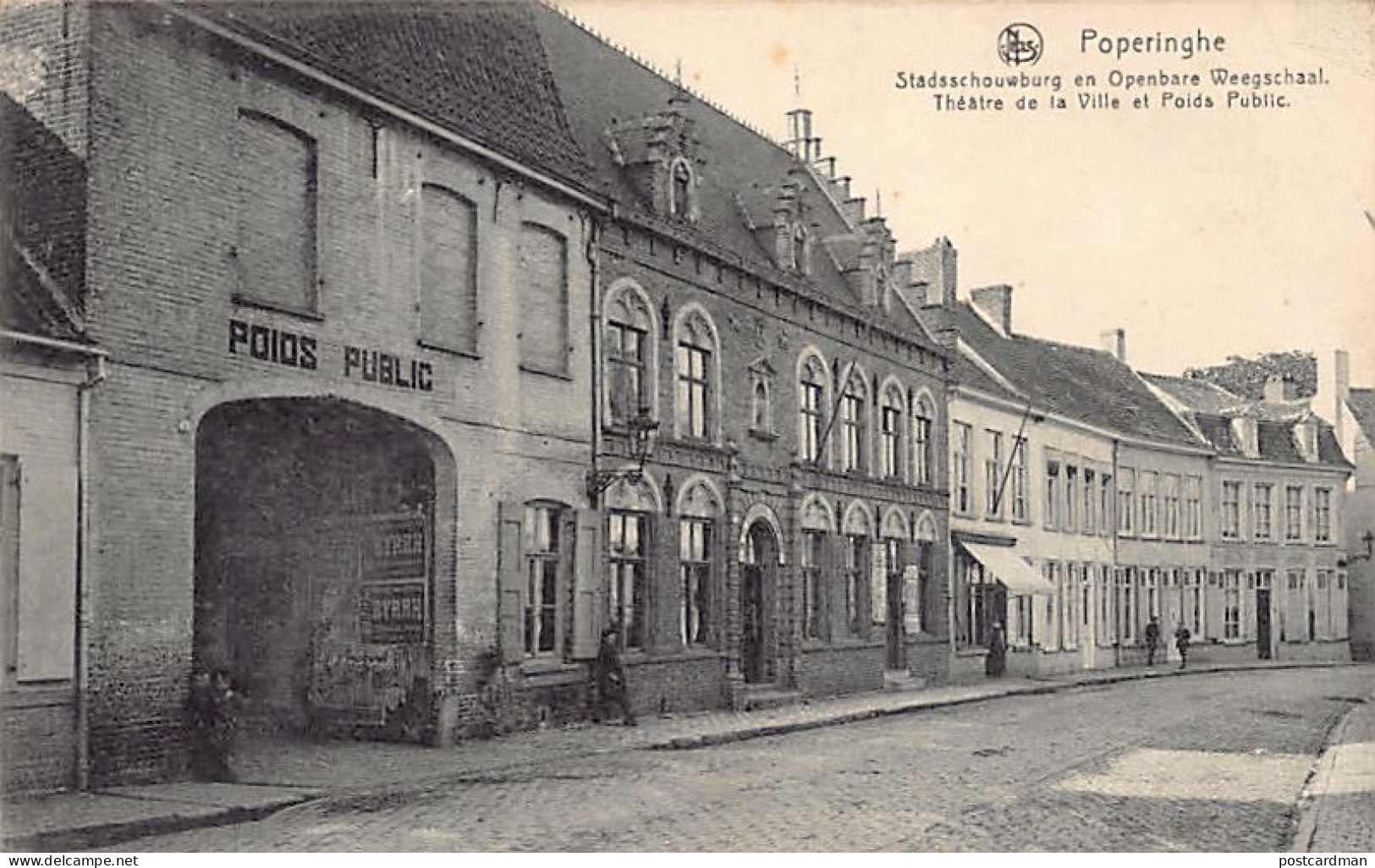 België - POPERINGE (W. Vl.) Stadsschouwburg en Openbare Weegschaal