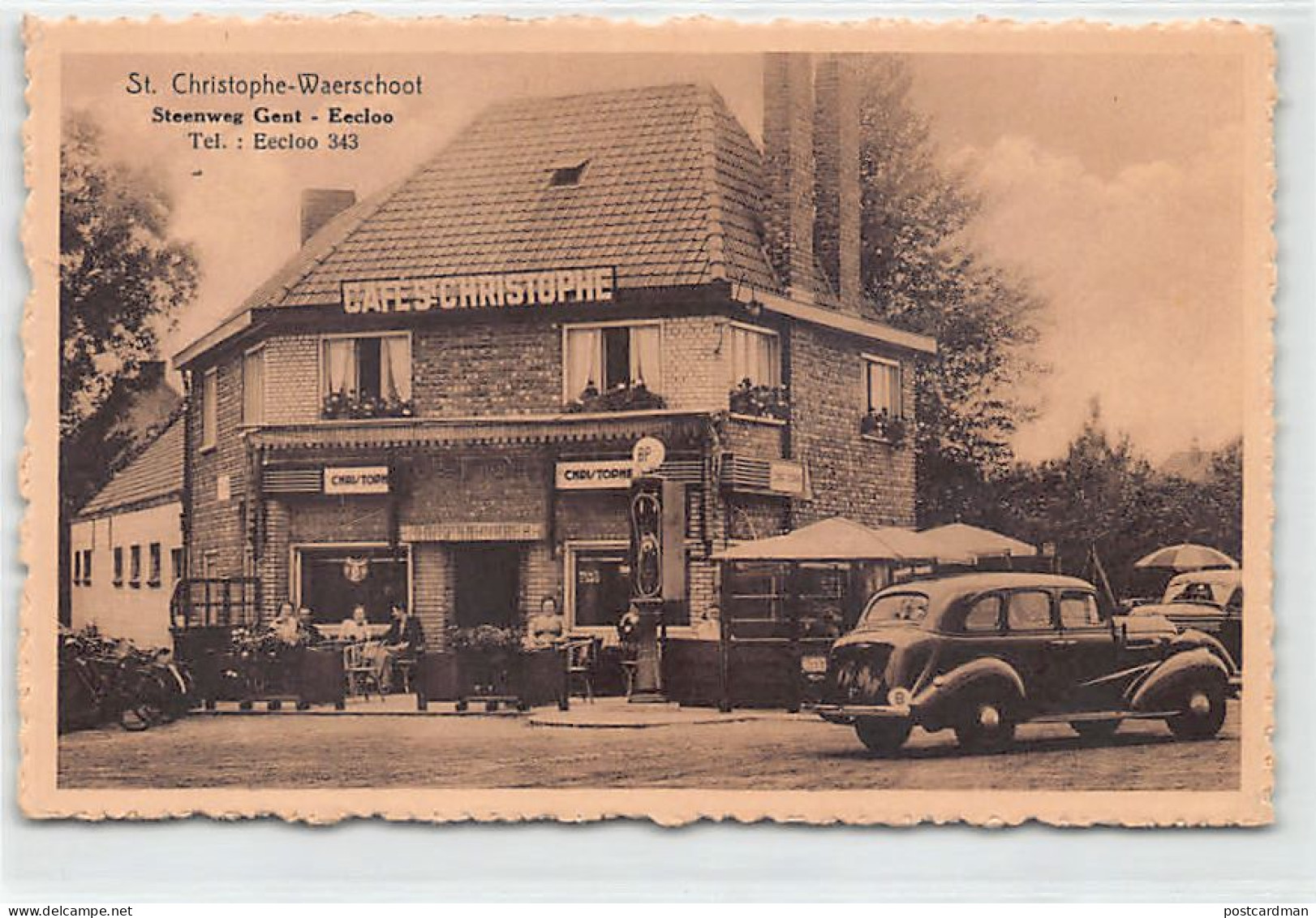 België - WAARSCHOOT (O. Vl.) St. Christophe Waerschoot - BP-brandstofpomp