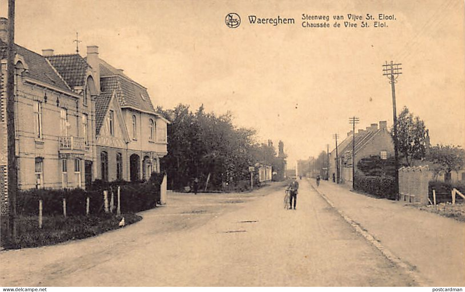 België - WAREGEM (W. Vl.) Steenweg van Vijve St. Elooi