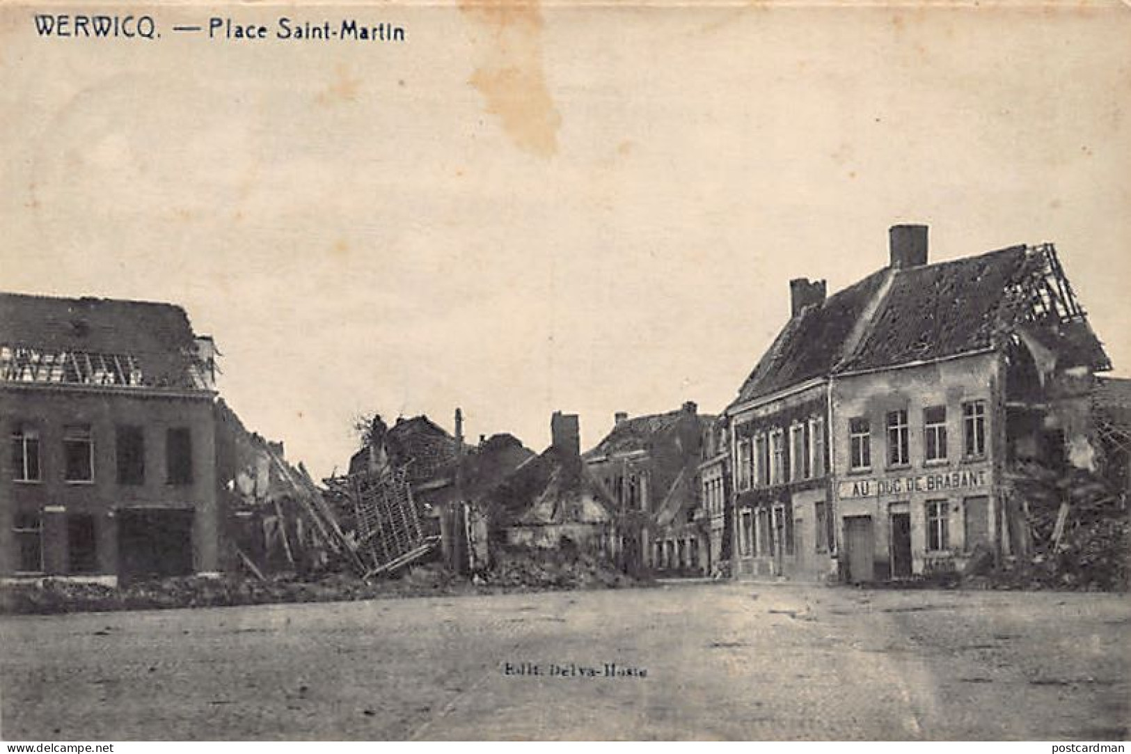 België - WERVIK (W. Vl.) Place Saint-Matin - Au Duc de Brabant