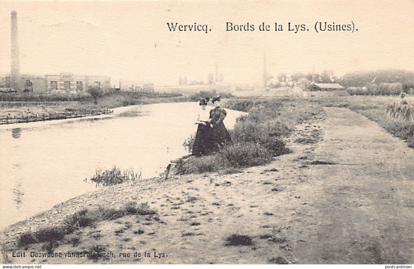 België - WERVIK Wervicq (W. Vl.) Grenzen Van de Lys - Fabrieken