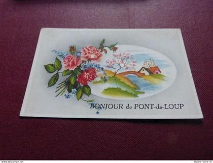 BC14-63  Cpa  Bonjour de Pont de Loup Aiseau Presles