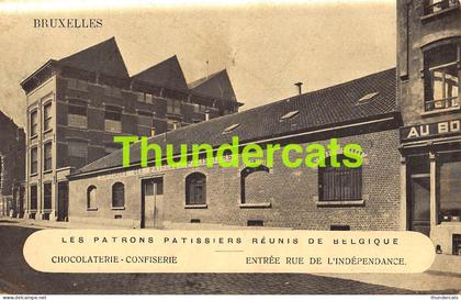 CPA LES PATRONS PATISSIERS REUNIS DE BELGIQUE BRUXELLES CHOCOLAT CHOCOLATERIE CONFISERIE