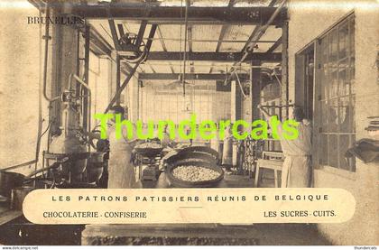 CPA LES PATRONS PATISSIERS REUNIS DE BELGIQUE BRUXELLES CHOCOLAT CHOCOLATERIE CONFISERIE