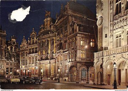B59118 Bruxelles Un coin de la Grand Palace la nuit belgium