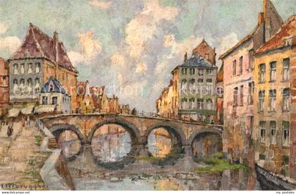 Malines Mechelen Flandre Le Pont de Malines Illustration