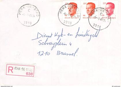 SA35f Belgium, Herk-De-Stad 1987 to Brussels cover