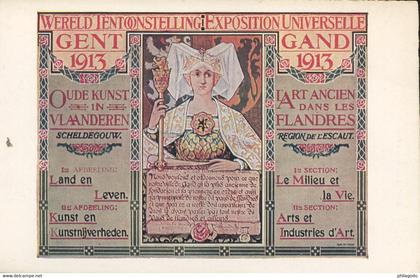 Wereld Tentoonsteling 1913. GENT.   expo.  neuve très fraiche