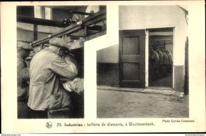 CPA Westmeerbeek Hulshout Flandern Antwerpen, Diamantschleifen