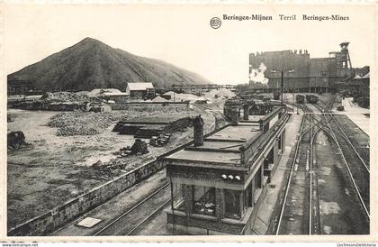 [-15%] BELGIQUE - Beringen - Mijnen - Terril - Bâtiment - Wagon - Rail - Montagn