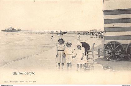 BLANKENBERGE (W. Vl.) Kinderen en badcabines - Ed. Nels Série 28 N. 116