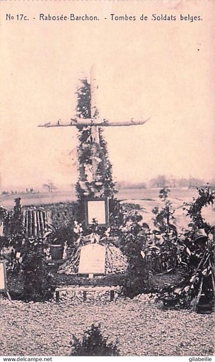 Blegny - RABOSEE BARCHON - tombes de soldats Belges