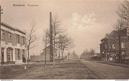 [-10%] BELGIQUE - Borsbeek - Krijgsbaan - militaire - rue - village - animé - ASA - Uitg A Bogaerts - Carte postale anci