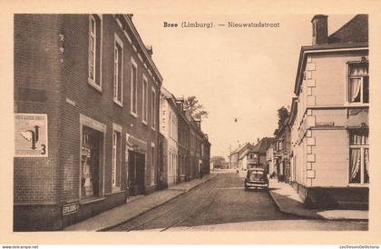 [-15%] BELGIQUE - Brée - Niewstadstraat - Rue - Bâtiment - Voiture - Rails - Ed