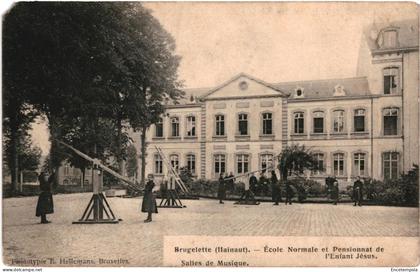 CPA  Carte Postale Belgique Brugelette Ecole normale et Pensionnat de l'enfant Jésus  Salle de musique  VM98394
