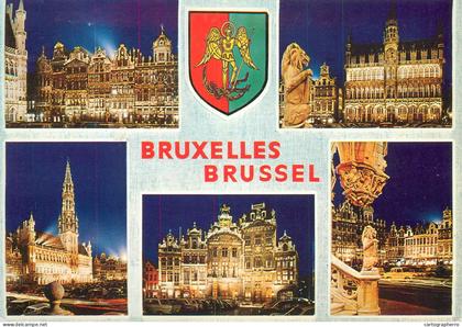 A5136 Belgium Bruxelles by night multi view