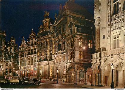 A5177 Belgium Bruxelles Grand'Place vue nocturne