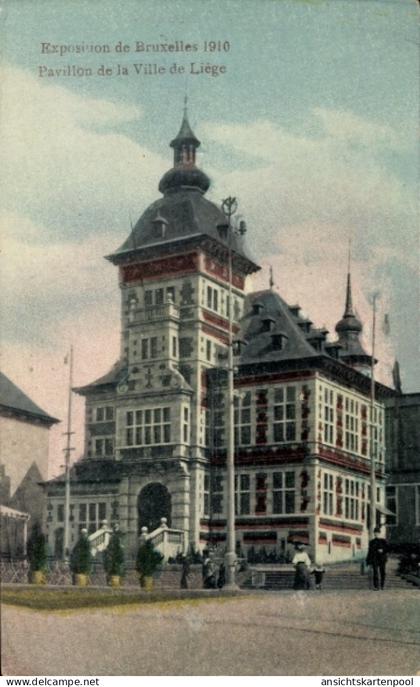 CPA Brüssel Brüssel, Ausstellung 1910, Pavillon der Stadt Lüttich