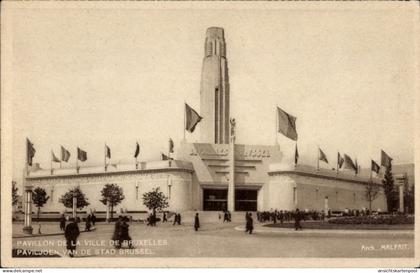 CPA Bruxelles Brüssel, Ausstellung 1935, Pavillon der Stadt Brüssel