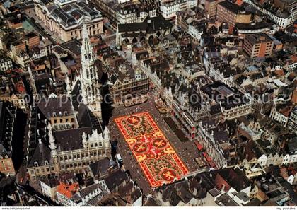 73204834 Brussels Grand Place Tapis de Fleurs Fliegeraufnahme Brussels