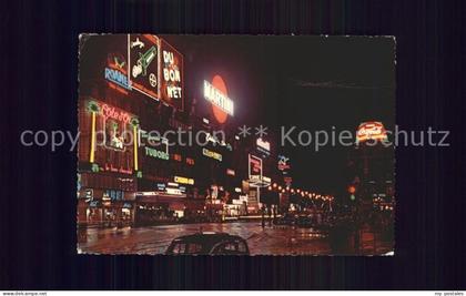 Bruxelles Bruessel de Brouckere Platz bei Nacht
