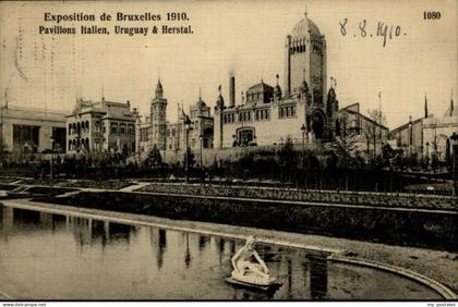 Bruxelles Bruessel Exposition Pavillons Italien Uruguay Herstal