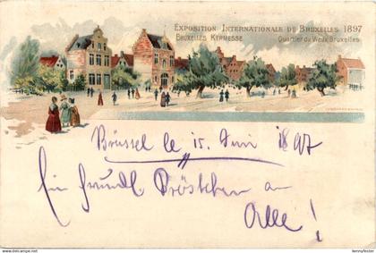 Bruxelles - Exposition de Bruxelles 1897 - Litho