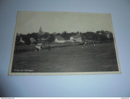 HÜNINGEN Grüss Aüs Hünningen Rare ! Vaches Commune Bullange Cachet Prov Liège PK CPA Carte Postale Post Kaart Postcard