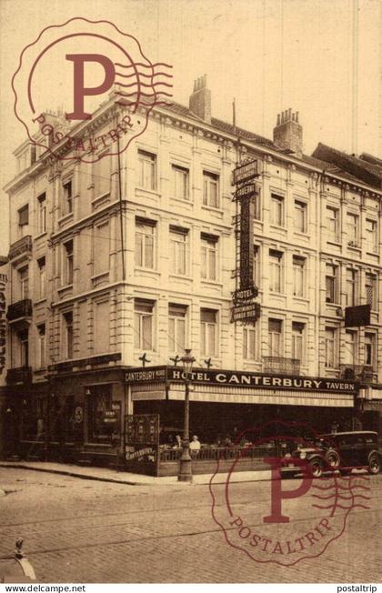 BELGICA. Belgien. Belgium. BRUXELLES. HOTEL CANTERBURY.