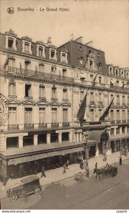 CPA Belgique Bruxelles le grand hotel