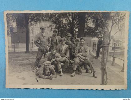 Carte photo Châtelet Châtelineau Groupe d'ouvriers