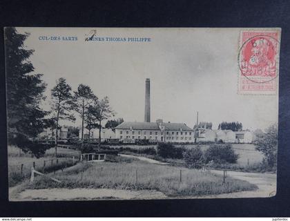 Cul-des-Sarts Usines Thomas Philippe (tram en petit plan)