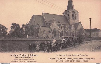 le mont Thabor a DILBEEK - devant l'église de Dilbeek