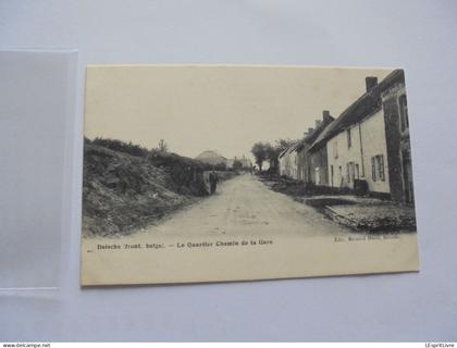 DOISCHE Le Quartier Chemin de la Gare Petite Animation Animée Editions Bernard Hurel Carte Postale Précurseur CP PK AK
