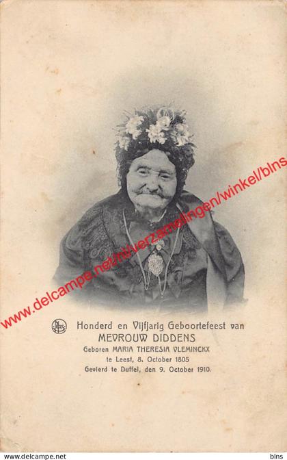 1910 - Honder en vijfjarig Geboortefeest van Mevrouw Diddens - Duffel
