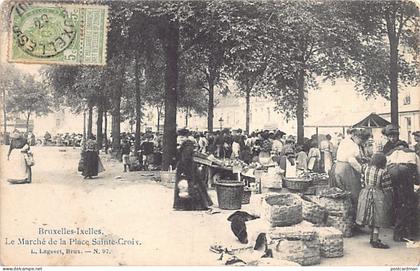 Belgique - IXELLES (Brux. Cap.) Le marché de la place Sainte-Croix