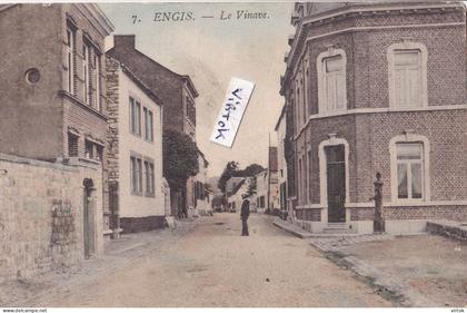 ENGIS :  Le Vinave   ( ecrit 1909  avec timbre )   en couleur