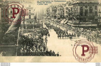 BRUXELLES  FETES DU 75 ANNIVERSAIRE DE L'INDEPENDANCE BELGE