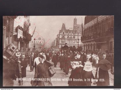 Bruxelles - Funérailles Nationales du Cardinal Mercier - Bruxelles, le 28 Janvier 1926 - postkaart