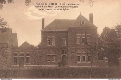 [-20%] BELGIQUE - Paroisse de Roloux - Sous le Pastorat de lAbbé J de Fooz - Le nouveau presbytère - Carte Postale
