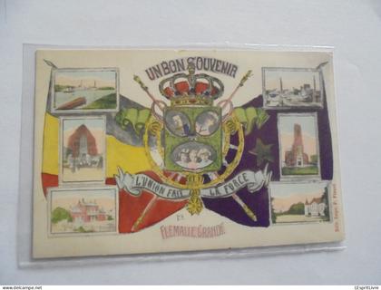 FLEMALLE HAUTE Un Bon Souvenir de Flémalle Haute Carte Postale PK CP AK