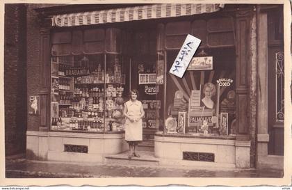 FLEURUS  : magasin -  rue station 23   carte photo