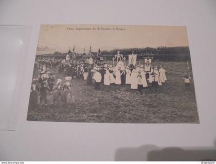 FOSSES LA VILLE Fêtes Septennales de St Feuillen Animée Marche Militaire 1er Empire Folklore Carte Postale AK CP PK