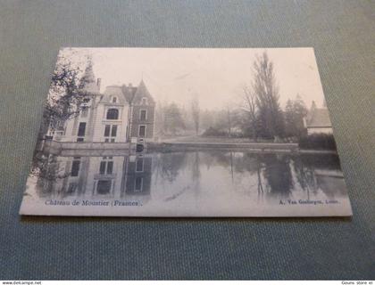 BC14-45 Cpa Frasnes lez Anvaing Chateau de Moustier - écriture noire