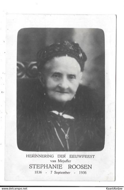 Geetbets - Herinnering der eeuwfeest van Stephanie Roosen 1836-1936.