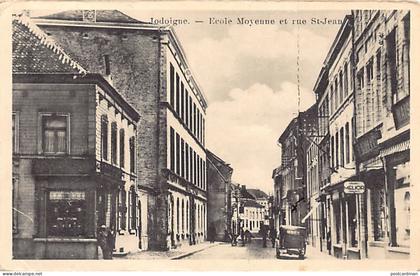Belgique - JODOIGNE (Br. W.) École Moyenne et rue Saint-Jean